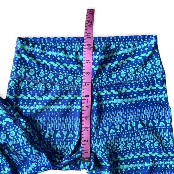 Aerie Women’s Blue Patterned High Waisted Leggings, Small - Picture 4 of 8